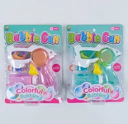 Пістолет з мильними бульбашками 501 А, підсвічування, 2 запаски, 1шт на блістері (6985569190055) МІКС