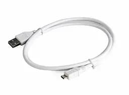Кабель USB 2.0 AM – microUSB (5P), 0.5 м, белый, Cablexpert (CCP-MUSB2-AMBM-W-0.5M)