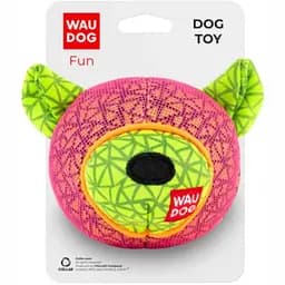 Игрушка для собак Waudog Fun мишка, 12х11 см, розовый (62057)
