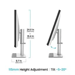 TFT 31.5" BenQ MA320UP, IPS, 4K, 2хHDMI, USB-C, HAS, Pivot, кол., сріблясто-сірий - мініатюра 5