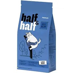 Сухой корм Half & Half для взрослых собак больших пород с говядиной 2 кг