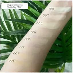 Пудра компактна TopFace Instyle Wet & Dry Powder PT261 відтінок 008, 10 г - мініатюра 3