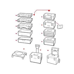 Платформа транспортна Qbrick SYSTEM PRO TRANSPORT PLATFORM 506х325х140 мм - мініатюра 2