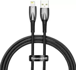 Кабель Baseus Glimmer Series Fast Charging Cable USB to Lightning 2.4A 2m CADH000301 Black