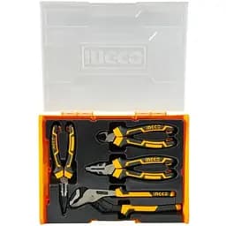 Набор шарнирногубцевого инструмента Ingco Profi 4 предмета (HKTV01P042)