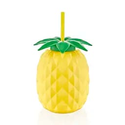 Стакан с трубочкой Qlux Eco Pineapple Bottle, 800 мл, 18,5х12,5х12,5 см (6660631)
