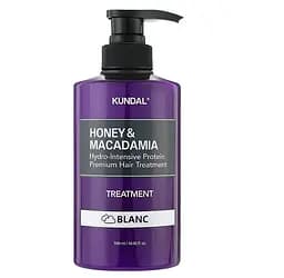 Питательный кондиционер с медом и маслом макадамии Honey & Macadamia Protein Hair Treatment Blanc Kundal 500 мл