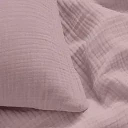 Комплект постільної білизни Cosas Camellia CS1 Євро муслін бузок (Muslin_012Camellia_El180x30-012Camellia_200) - мініатюра 4