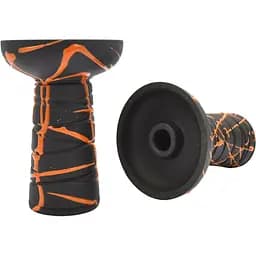 Чаша для кальяну Gusto Bowls Classic Phunnel BLACK Glaze помаранчевий