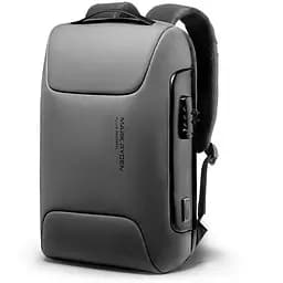 Рюкзак Mark Ryden для ноутбука 15.6 дюймів MR9116 з кодовим замком та USB-портом Сірий