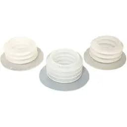 Ущільнювач для шахти силікон 4-4.5 см білий