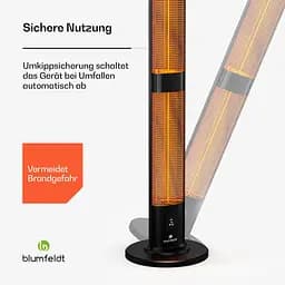 Інфрачервоний обігрівач Blumfeldt BlazeTower (10046339) - мініатюра 4
