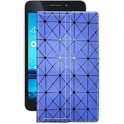 Чехол StatusCASE из экокожи для планшета Asus MeMo Pad 7 ME375Cl Синий ромб