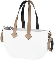 Сумка MyMia ручки кожа, коврик, ремни для коляски, бело-коричневый Nuvita det0018668