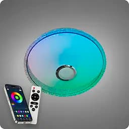 Люстра світлодіодна 517 Dlight RGB з пультом і колонкою 80Вт Білий (02160) - мініатюра 4