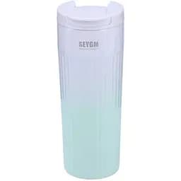 Термокружка SEYGM 500 мл с flip крышкой, бирюзовый градиент Happy Life HP154GR
