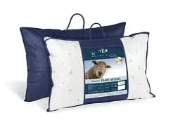 Подушка ТЕП Природа Membrana Print Pure Wool 70х70 см біла (3-00468_00000) - мініатюра 4