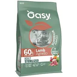 Сухий корм Oasy Dry Cat Superior Sterilized для стерилізованих котів ягня 300 г