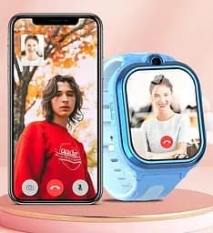 Дитячий смарт годинник DF97 з GPS відстеженням, 4G SIM-картою, камерою та відеодзвінками Синій - мініатюра 6