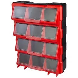 Органайзер пластиковый вертикальный Ultra 12 закрывающихся отсеков 460×360×120мм 7417552