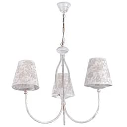 Люстра підвісна Brille з абажуром класична E14 60W WH (BKL-480S/3)