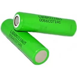 Li-ion акумулятор LG INR18650MJ1 3500 mAh 3,7 V без захисту (промисловий) з струмом розряду до 20A. - мініатюра 4