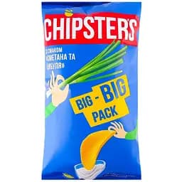 Чипси Chipster's зі смаком сметани та цибулі 180 г (837492)
