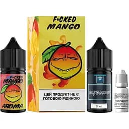 Набір компонентів для самозамісу сольової рідини для вейпу Fucked Lab V2 Salt 30 мл 0-25 мг Mango Манго (15468)