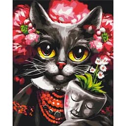 Картина за номерами "Киця Дзен" © Маріанна Пащук Brushme BS53465 40x50 см