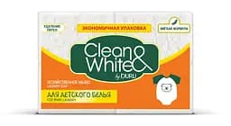 Господарське мило Duru Clean&White для прання дитячих речей, 500 г (4 шт. по 125 г)