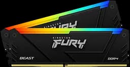 Оперативная память Kingston Fury 32GB (2x16GB) DDR4 3200MHz Beast RGB (KF432C16BB12AK2/32WP)