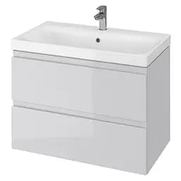 Тумба для ванної кімнати Cersanit CET В15 з умивальником Moduo 80 см Сірий UN509-053 30412