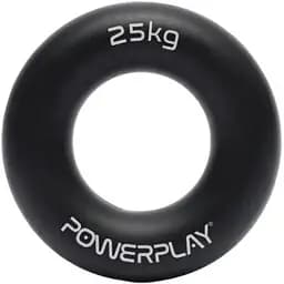 Еспандер кістьовий PowerPlay силіконовий PP-4324 Hand Grip Ring Hard 25 кг Чорний (PP_4324_25kg)