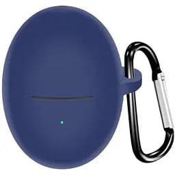 Чехол-накладка DK для Huawei FreeBuds 5 | Silicone Candy Friendly с карабином (dark blue)