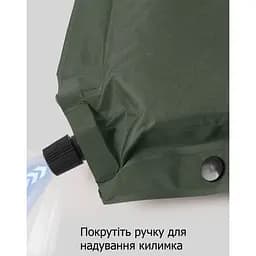 Килимок самонадувний Naturehike (CNK2450WS020) 10см - з подушкою - одномісний - зелений - мініатюра 6
