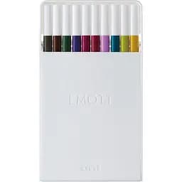 Набір лайнерів Uni Emott Fine Line Calm-tone Dark Color 0.4 мм 10 кольорів (PEM-SY/10C.03CTDC) - мініатюра 2