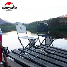 Розкладний стілець зі спинкою Naturehike MZ01 NH18M001-Z (Чорний) - мініатюра 4