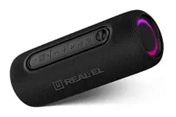 Колонка портативна 2.0 Real-El X-715 Black, 2 x 5 Вт, пластиковий корпус, Bluetooth, USB-А/USB-C, AUX, RGB підсвічування, живлення від акумулятора (EL121600027) - мініатюра 2