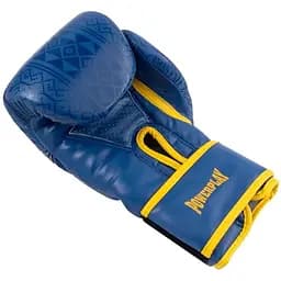 Рукавиці боксерські PowerPlay PP 3021 Ukraine Blue/Yellow - 16 унцій - мініатюра 4