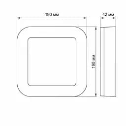 Світильник Videx LED Art IP65 15W 5000K квадратний (VL-BHFS-155) - мініатюра 3