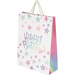 Пакет подарунковий Зірочки JZ05106 Білий