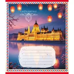 Зошит учнівський "Листівка" Leader 024-560268L-2 в лінію, 24 аркуші