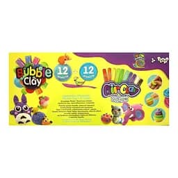 Набір для творчості 2 в 1 "Air Clay + Bubble Clay" ARBB-02-01U Danko Toys (4823102811031) - мініатюра 2