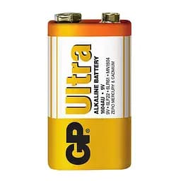 Батарейки GP ULTRA ALKALINE 9.0V 1604AU-5UE1 Лужні 6F22 1 шт.