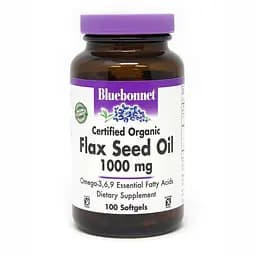 Жирні кислоти Bluebonnet Nutrition Flax Seed Oil 1000 mg, 100 капсул