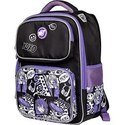 Рюкзак Yes Anime S-101 шкільний чорний з фіолетовим (559590)