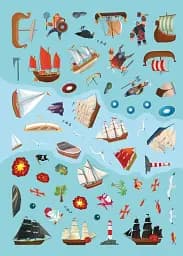 Книжка з наліпками. Кораблі - мініатюра 6