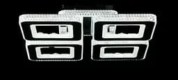 Сучасна стельова LED-люстра LT8010/4 LED (CH) - хром, 240 Вт, діаметр 52 см, від 13 до 20 м2 - мініатюра 4