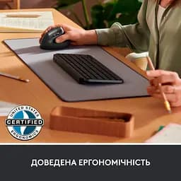 Мишка Logitech Lift Vertical Ergonomic Wireless/Bluetooth for Business Off-white (910-006496) - мініатюра 5