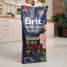 Сухий корм для собак великих порід Brit Premium Dog Adult L з куркою 15 кг - мініатюра 5